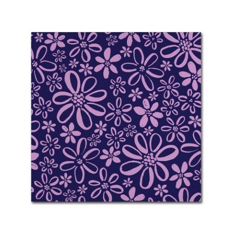 Trademark Fine Art Yachal Design 'Dancing Petals 100b' Canvas Art, 18x18 ALI13388-C1818GG